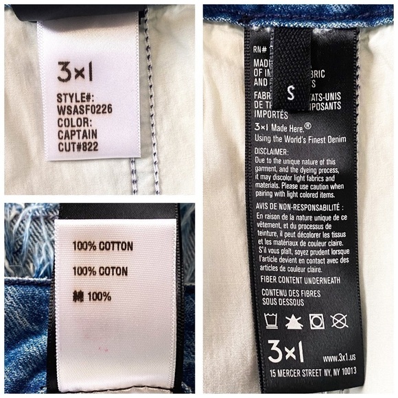 NWT 3x1 NYC Asymmetrical fringe button down denim skirt size S - Picture 11 of 13